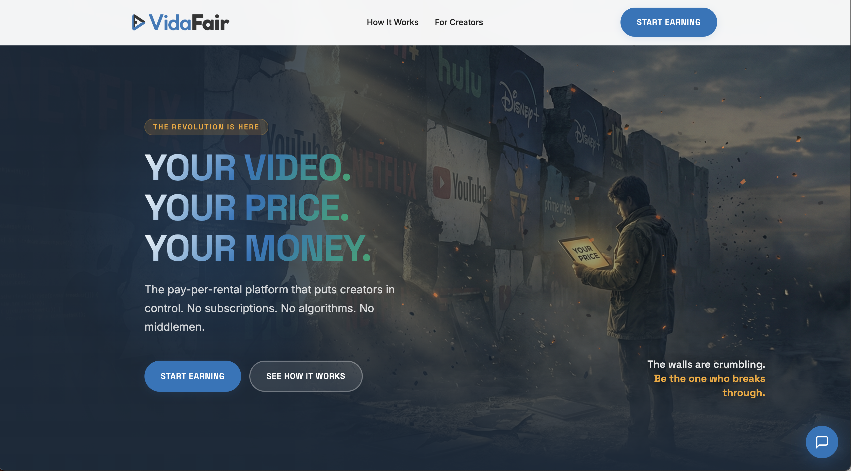 VidaFair - Agentic Landing Page with AI Chat Agent